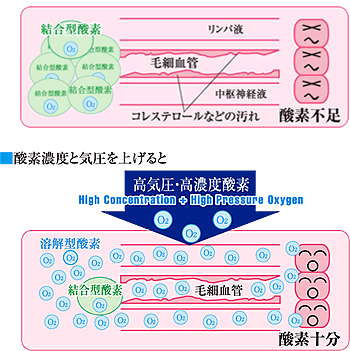 酸素濃度と気圧を上げると